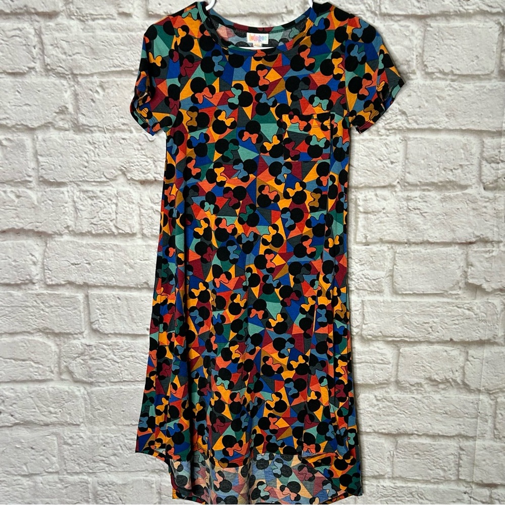 LulaRoe Minnie Mouse T-Shirt Dressโ with Pockets XXS